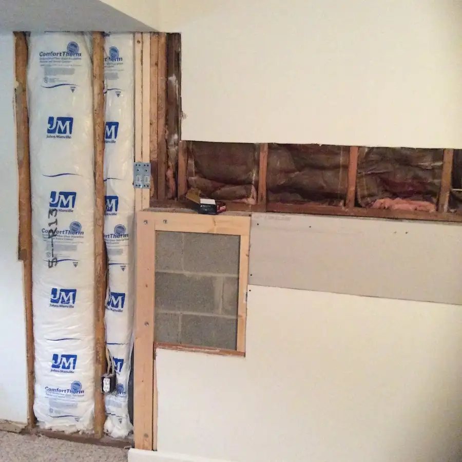 Wall insulation replacement during Structural Drying in Norwalk